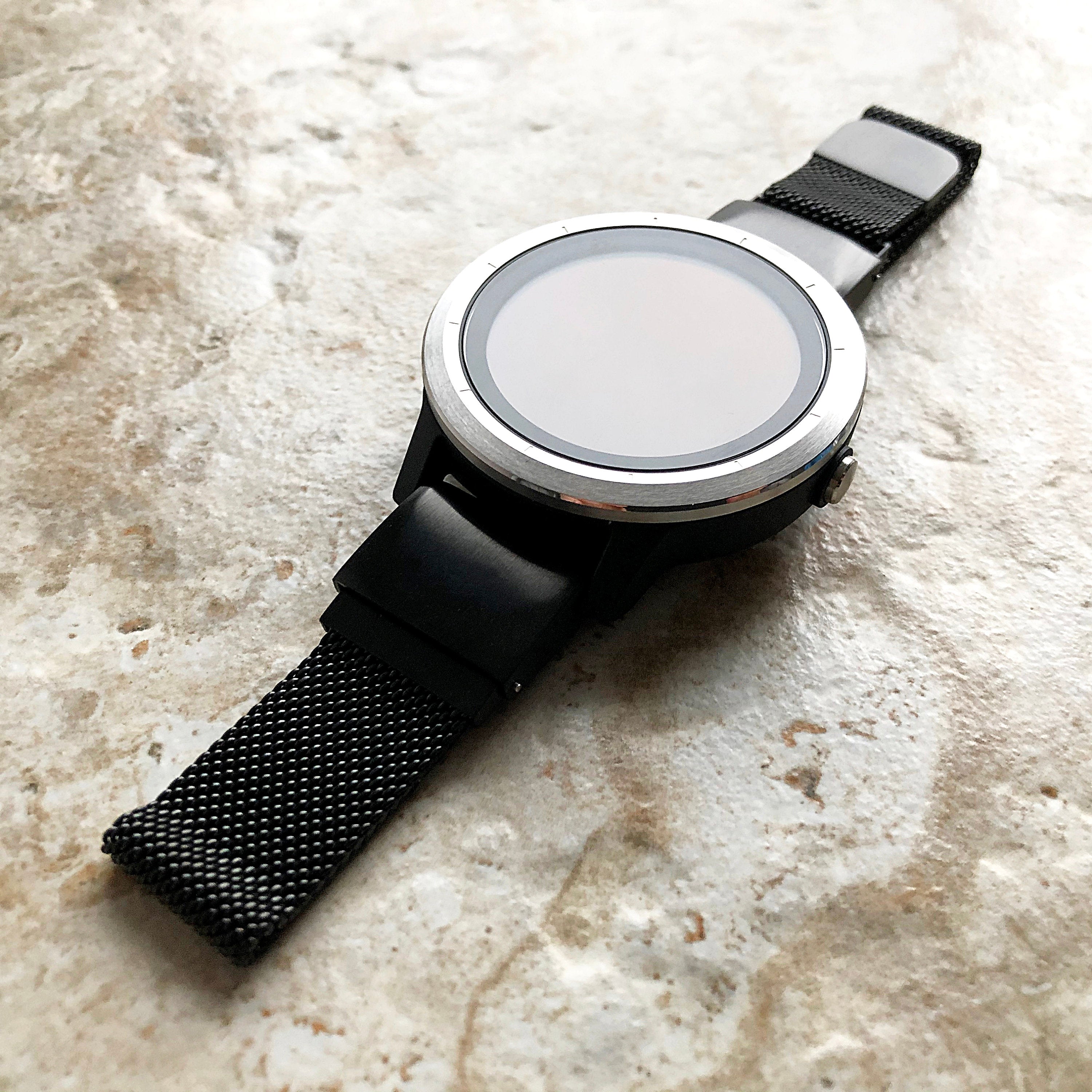 Garmin Black Color Band for D2 Delta S Instinct 2S Descent Mk2S Mk3 Mk3i 43mm Approach S70 42mm St Steel Milanese Quick Fit Strap A20-B18